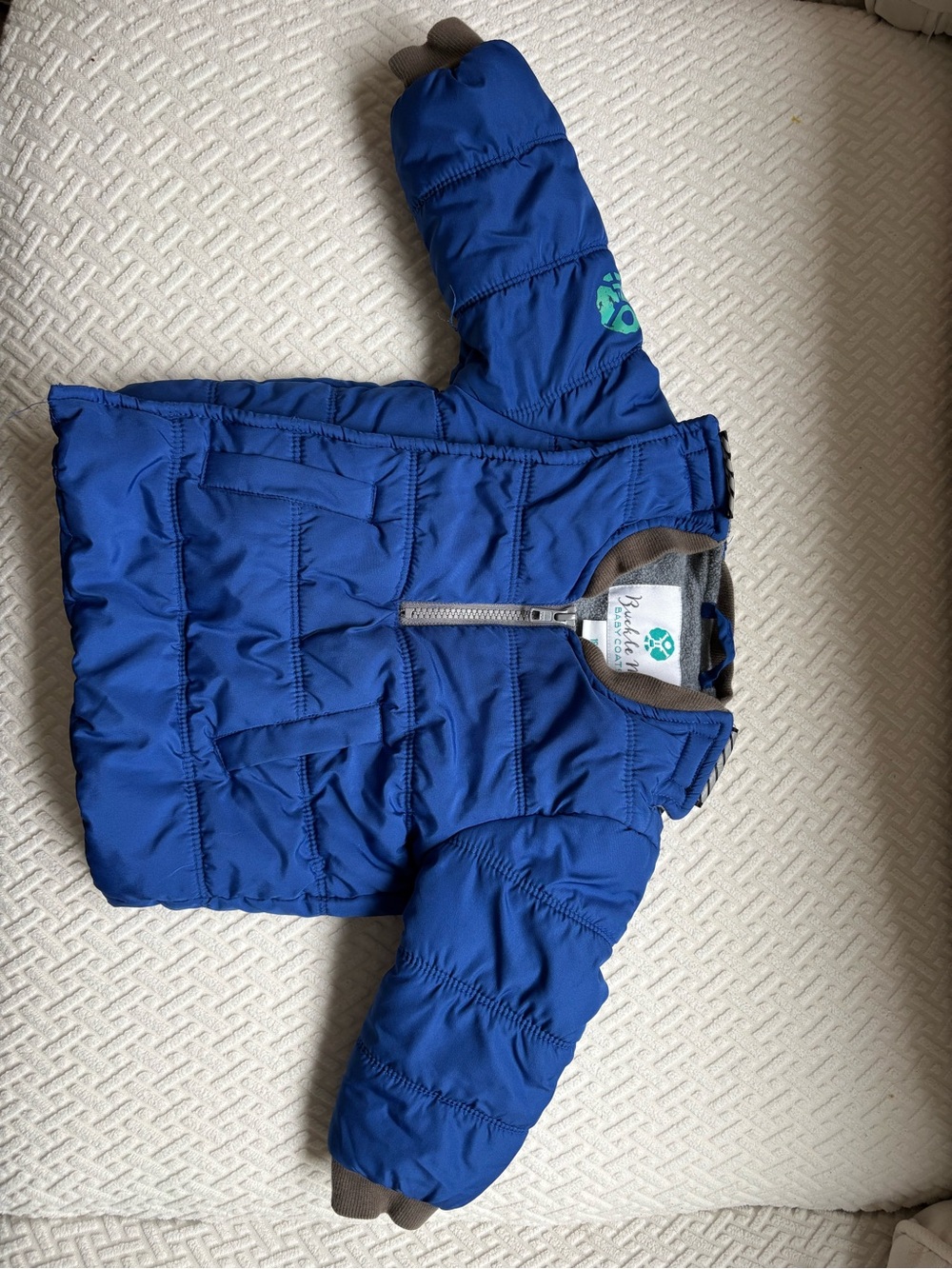 Buckle Me Baby car seat Jacket 18 mos Blue